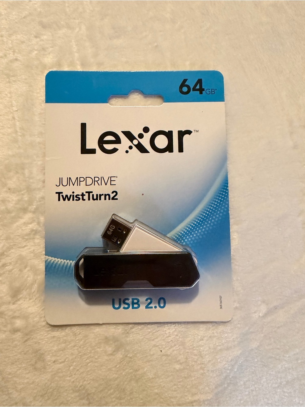 Lexar JumpDrive TwistTurn2 64GB USB 2.0 Flash Drive